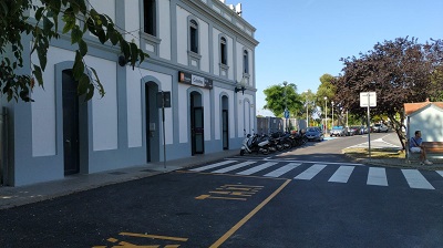Termina el plan de mejora y adecuaci�n del exterior de la estaci�n de Cubelles