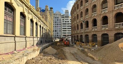 En construcci�n la losa superior del t�nel que conectar� las estaciones de Alacant y X�tiva de Metrovalencia