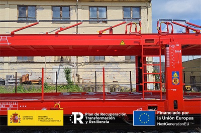 Transfesa Logistics recibe los diez primeros vagones porta-autos dobles