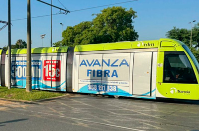 Avanza Fibra suministra las telecomunicaciones a las instalaciones centrales del tranv�a de Murcia