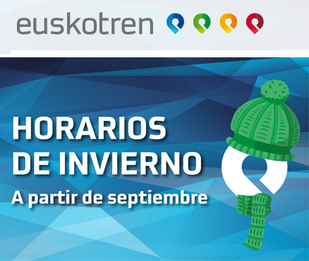 Euskotren activa el horario de invierno en todos sus servicios
