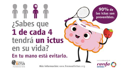 Renfe colabora en una campa�a de prevenci�n contra el ictus