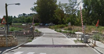 Supresi�n de  un paso a nivel en el centro de Teruel