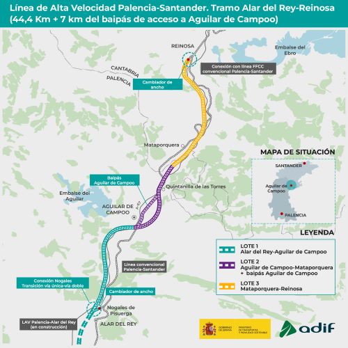 Adjudicada la redacci�n del proyecto de trazado de la l�nea de alta velocidad entre Alar del Rey y Reinosa
