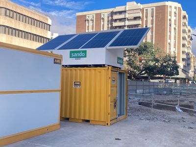 Un cubo solar mejora la eficiencia energ�tica en las obras del Metro de M�laga