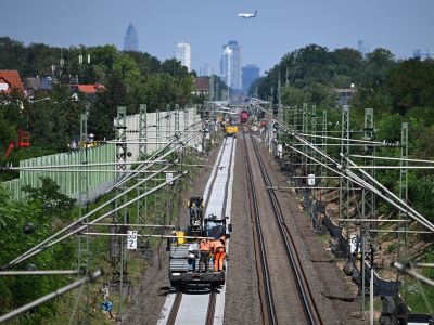 La línea Riedbahn, Fráncfort del Meno-Mannheim, cerrada durante cinco meses