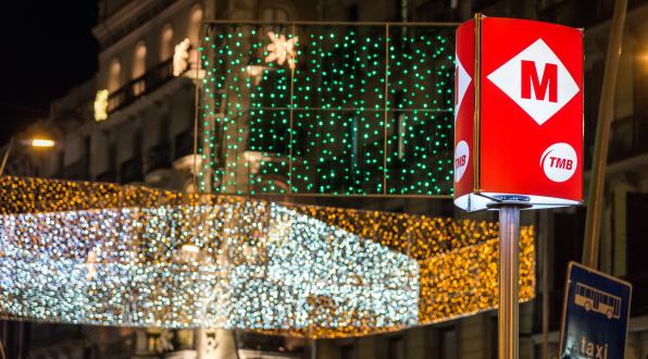 Refuerzos en el Metro de Barcelona para las fiestas navide�as