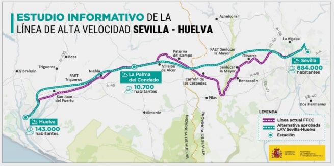 A licitaci�n los primeros proyectos de la l�nea de alta velocidad Sevilla-Huelva
