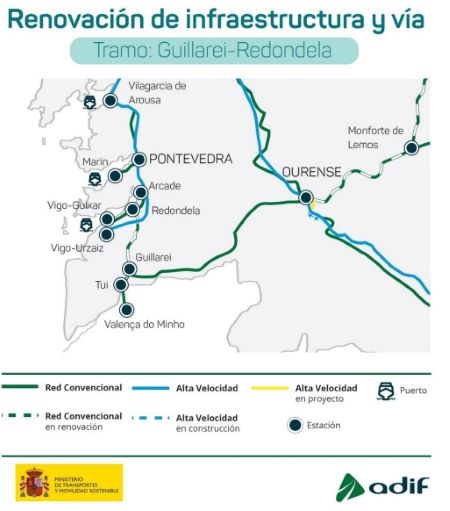 Adjudicada la modernizaci�n del tramo Guillarey-Redondela