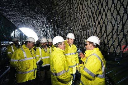 Obras de mejora del túnel de Gaintxurizketa para conectar el País Vasco y Francia con alta velocidad