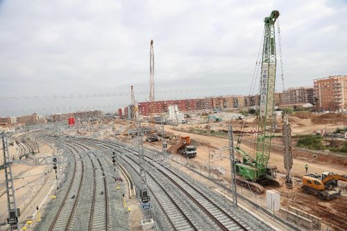 Fase decisiva de las obras del nuevo acceso ferroviario a Valencia, con el 75 por ciento de la inversi�n contratada