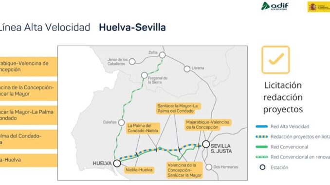 Presentadas las ofertas de los proyectos que conectar�n Huelva a la red de alta velocidad ferroviaria