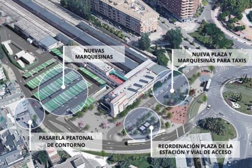 Adjudicado un contrato para mejorar la movilidad en el entorno de la estación de Jaén