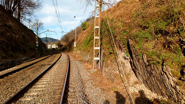 Obras de mejora de la infraestructura ferroviaria en Guipúzcoa