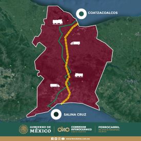 Ferrocarril Interoce�nico: primer viaje de prueba en la L�nea K, M�xico