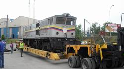 Llegan a El Berrn las tres locomotoras ecuatorianas