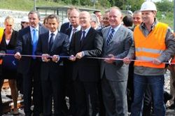Sarkozy inaugura la primera fase del TGV Rin-Rdano