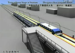 Idea taiwanesa para “subir y bajar en marcha” en los trenes de alta velocidad 