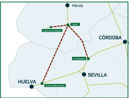 Renovación y mejora de varios puentes en la línea Zafra-Huelva
