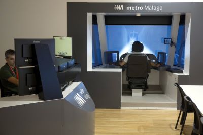 Metro de Mlaga instala un simulador de conduccin en la Estacin Ciudad de la Justicia