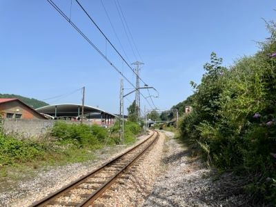 Obras de renovaci�n integral de v�a de la l�nea de ancho m�trico Gij�n-Laviana 