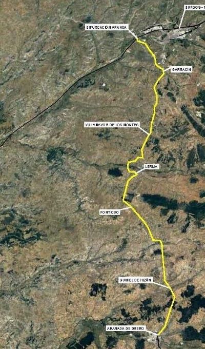 Mejora del tr�fico de mercanc�as entre Aranda de Duero y Bifurcaci�n Aranda
