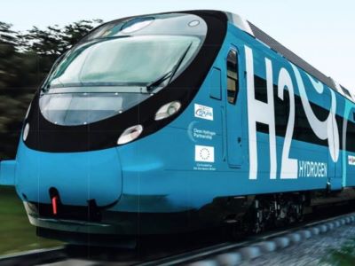 Demostraci�n del tren espa�ol con el sistema de tracci�n h�brido de hidr�geno