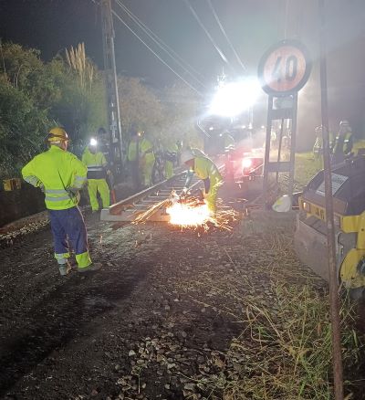 Avances en la renovaci�n integral de la l�nea Gij�n-Laviana