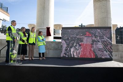 Inicio de las obras del Proyecto Madrid Nuevo Norte, en la estaci�n de Chamart�n Clara Campoamor