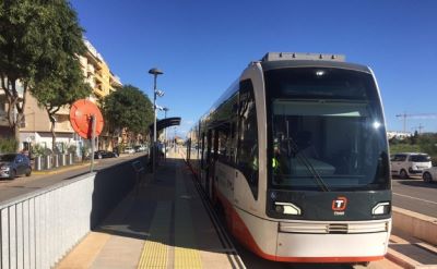 El lunes 16 se abrirá el tramo entre Gata de Gorgos y Denia de la línea 9 del Tram de Alicante