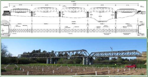 Mantenimiento y refuerzo de un puente met�lico sobre el r�o Guadalquivir, en la provincia de Ja�n