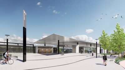 Construcci�n de la nueva estaci�n de Reus-Bellissens