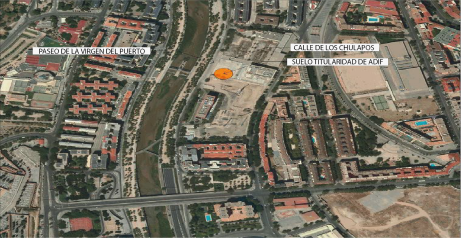 Adif saca a subasta pblica una parcela en la calle Virgen del Puerto de Madrid