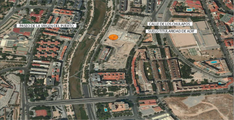 Adif saca a subasta p�blica una parcela en la calle Virgen del Puerto de Madrid