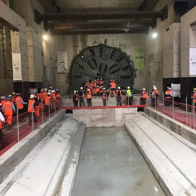 Última fase de la prolongación de la línea 11 del metro de París