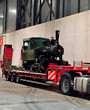 Una locomotora de vapor del Tren de Arganda en Fitur