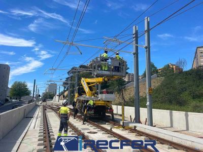 Railway Electrification Works for Porto Metro � Yellow Line. Porto, Portugal.