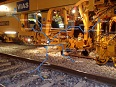 Maintenance of track superstructure and platform on railway lines
