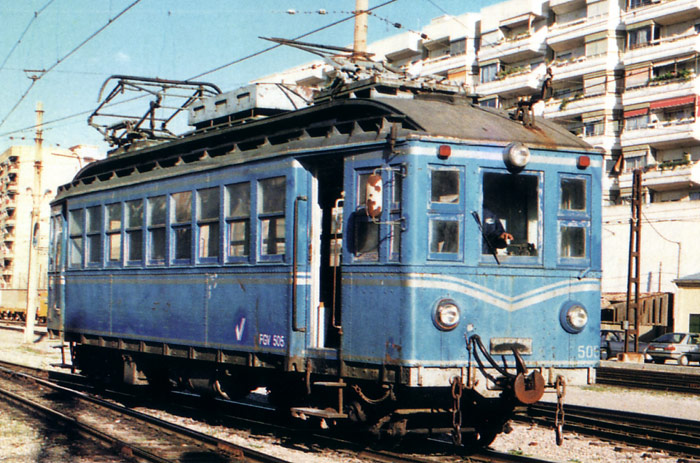 Metrovalencia. Trenes fuera de circulación: Wumag portugueses: Tren eléctrico que circuló en FGV entre 1-1-87 y 1987