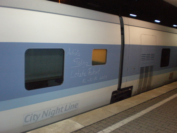 �ltimos talgo que circularon en Alemania. Foto: Juan Francisco Lizana (12/12/2009)