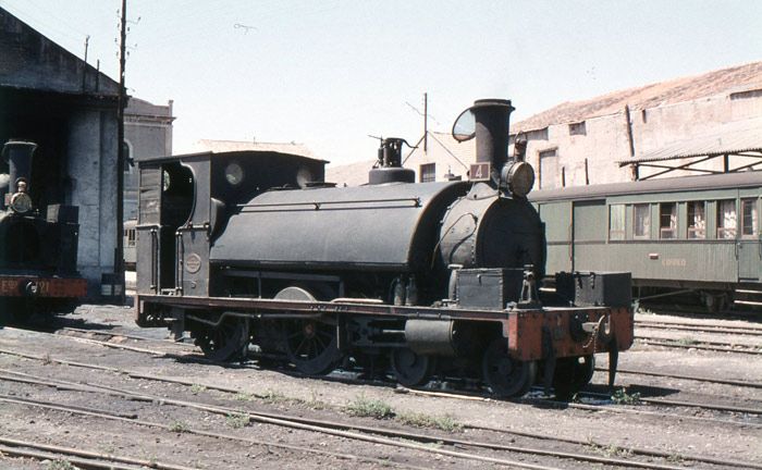 Locomotora de vapor construida por Black Hawthorn en 1882 para el ferrocarril de Cargaixent a Gandia. Fotografía de Xavier Santamaría.