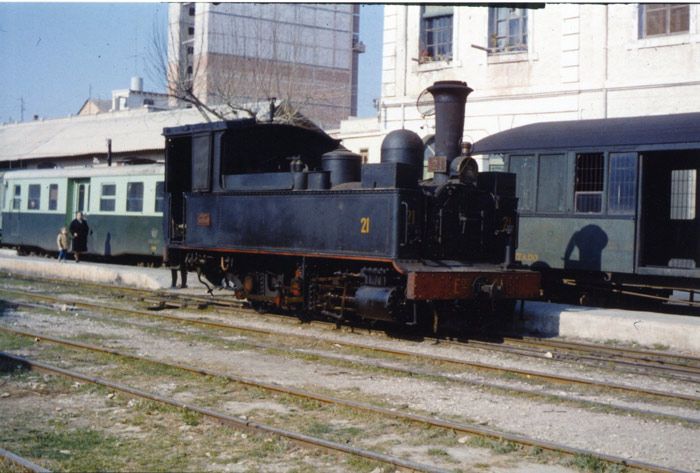 La tracción vapor se mantuvo activa en la línea de Carcaixent a Dénia hasta los años sesenta. Fotografía de Jeremy Wiseman.