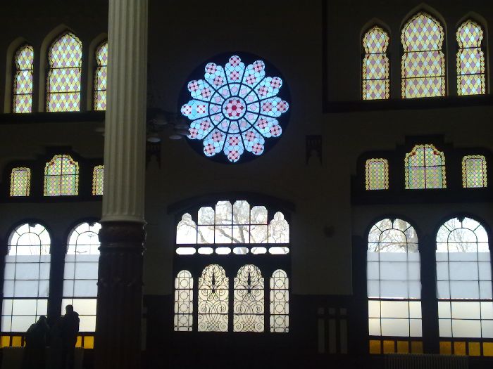 Detalle de las vidrieras en la estación de Sirkeci