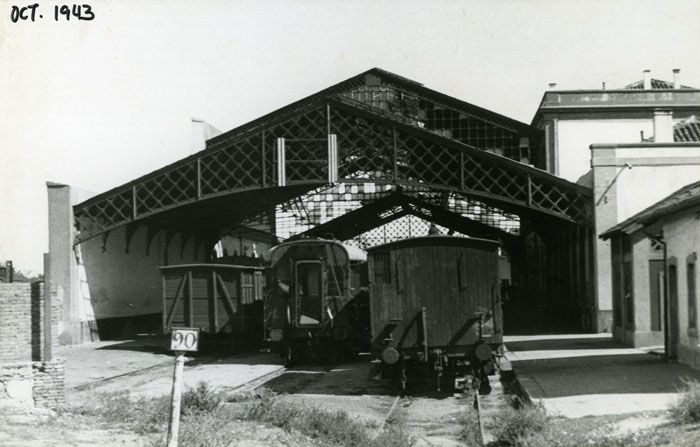 Estación de Zamora de Renfe en una imagen tomada en 1943. Foto Colección Javier Aranguren. AHF
