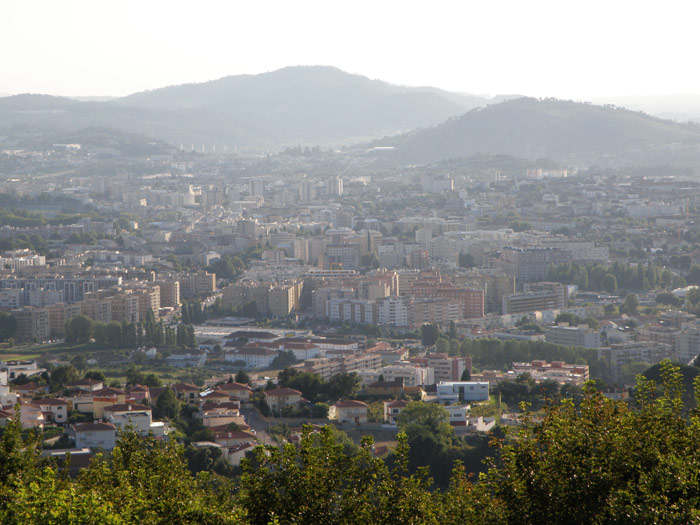 Vista de la ciudad de Braga desde el Santuario