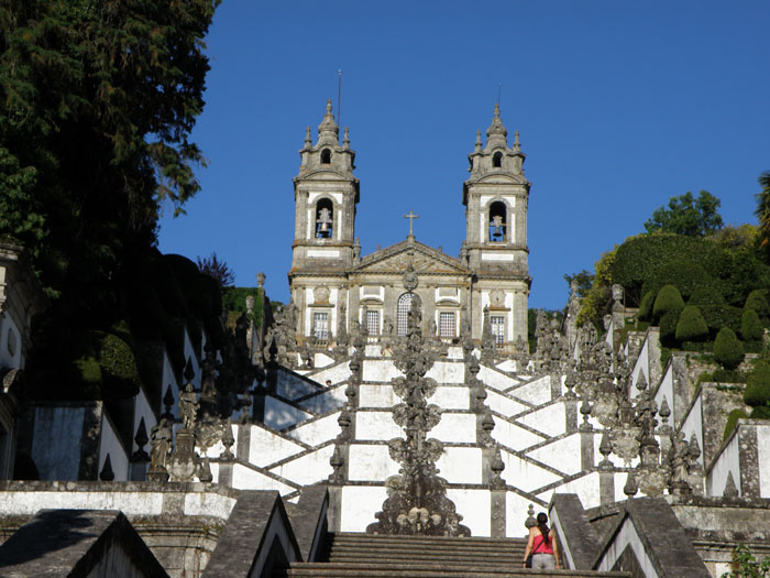 Las escalinatas del Bom Jesus do Monte, un lugar de indudable atractivo turístico.