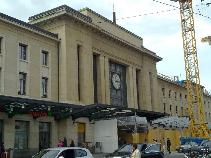 La estación principal, Cornavin, se encuentra sometida a una amplia reforma