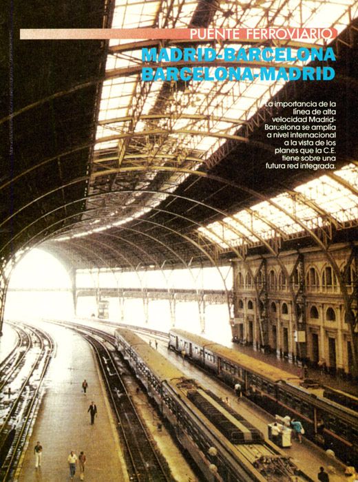Dossier de Vía Libre publicado en 1989 sobre el proyecto que Renfe elabora para la futura línea de alta velocidad que unirá Madrid con Barcelona.