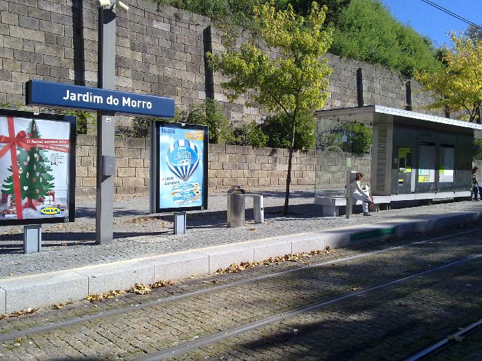 Estación de metro de Jardim do Morro en Vilanova de Gaia