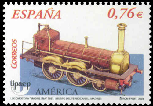"La madrileña", motivo de la Unión Postal de las Américas, España y Portugal. Serie de 2003.